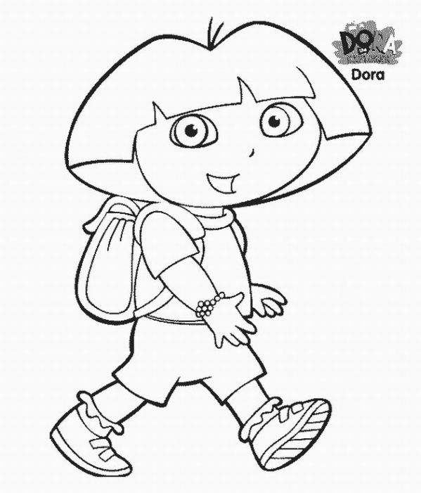 Dibujo para colorear: Dora the Explorer (Dibujos animados) #29922 - Dibujos para Colorear e Imprimir Gratis