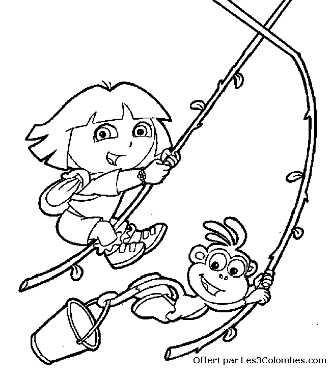 Dibujo para colorear: Dora the Explorer (Dibujos animados) #29923 - Dibujos para Colorear e Imprimir Gratis