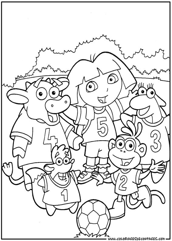 Dibujo para colorear: Dora the Explorer (Dibujos animados) #29926 - Dibujos para Colorear e Imprimir Gratis