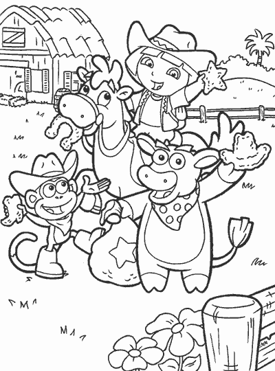 Dibujo para colorear: Dora the Explorer (Dibujos animados) #29928 - Dibujos para Colorear e Imprimir Gratis