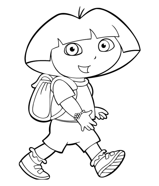 Dibujo para colorear: Dora the Explorer (Dibujos animados) #29939 - Dibujos para Colorear e Imprimir Gratis