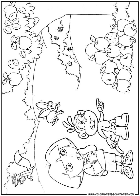 Dibujo para colorear: Dora the Explorer (Dibujos animados) #29941 - Dibujos para Colorear e Imprimir Gratis