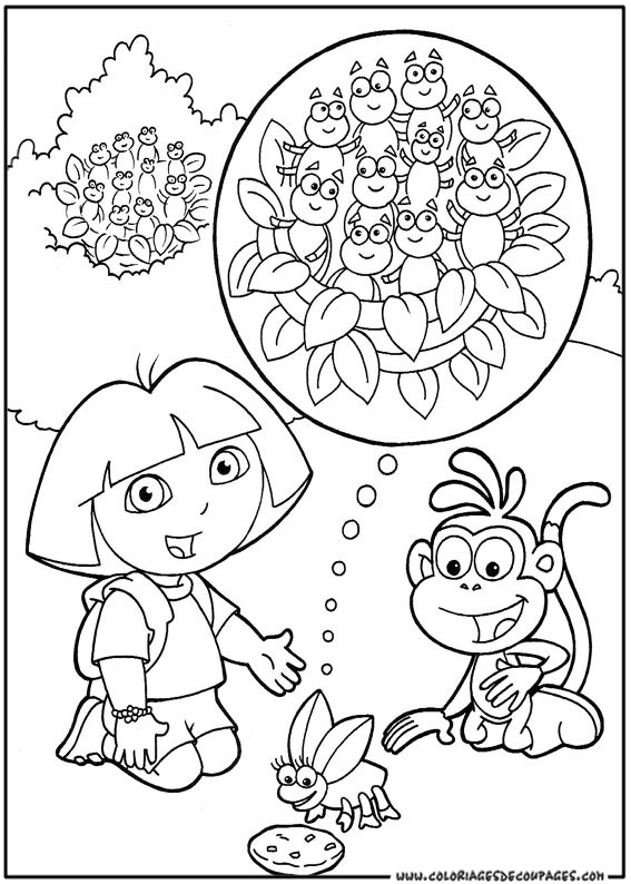 Dibujo para colorear: Dora the Explorer (Dibujos animados) #29942 - Dibujos para Colorear e Imprimir Gratis