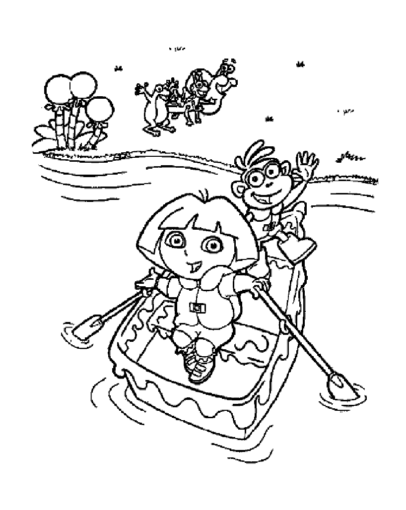 Dibujo para colorear: Dora the Explorer (Dibujos animados) #29943 - Dibujos para Colorear e Imprimir Gratis