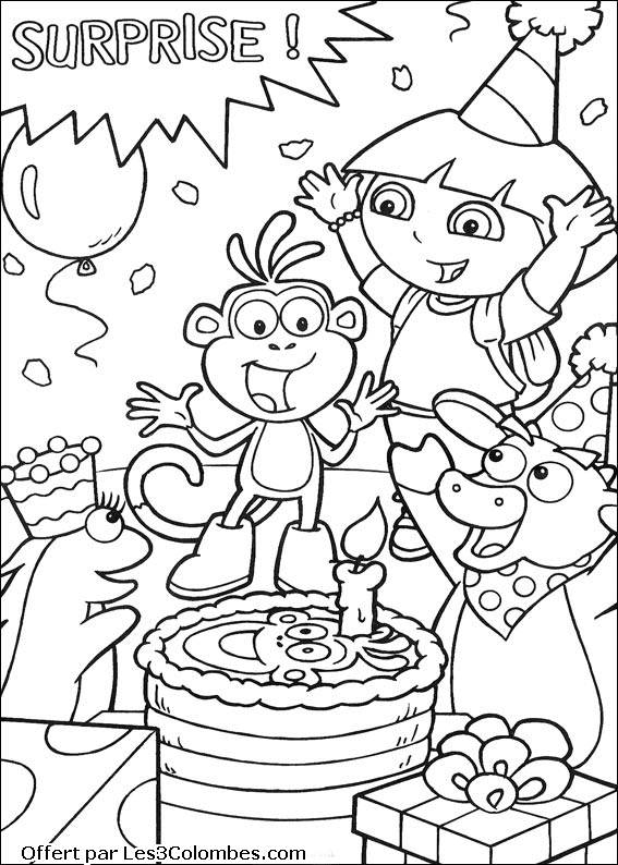 Dibujo para colorear: Dora the Explorer (Dibujos animados) #29944 - Dibujos para Colorear e Imprimir Gratis