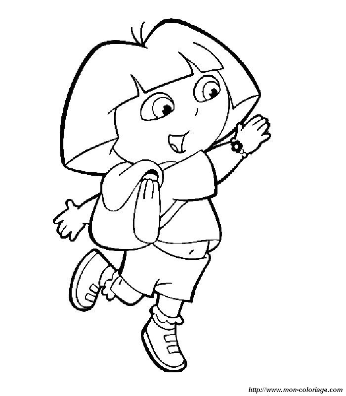 Dibujo para colorear: Dora the Explorer (Dibujos animados) #29947 - Dibujos para Colorear e Imprimir Gratis