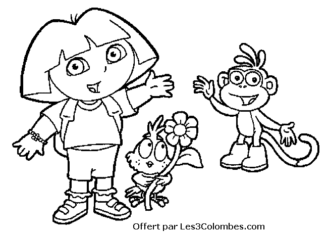 Dibujo para colorear: Dora the Explorer (Dibujos animados) #29949 - Dibujos para Colorear e Imprimir Gratis