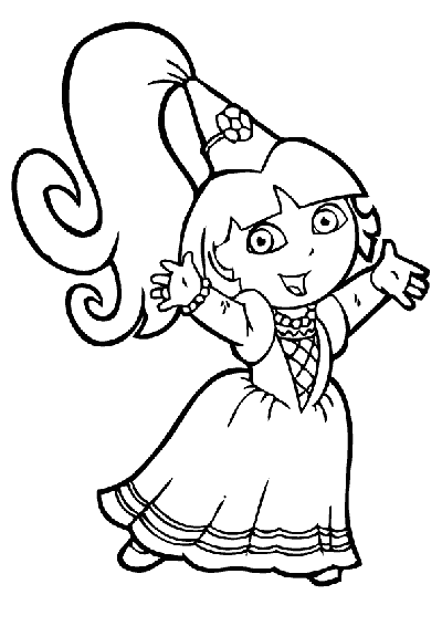 Dibujo para colorear: Dora the Explorer (Dibujos animados) #29952 - Dibujos para Colorear e Imprimir Gratis