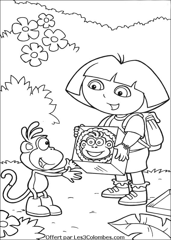 Dibujo para colorear: Dora the Explorer (Dibujos animados) #29956 - Dibujos para Colorear e Imprimir Gratis