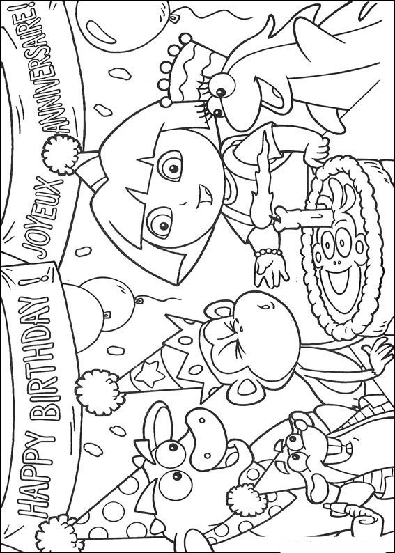 Dibujo para colorear: Dora the Explorer (Dibujos animados) #29959 - Dibujos para Colorear e Imprimir Gratis