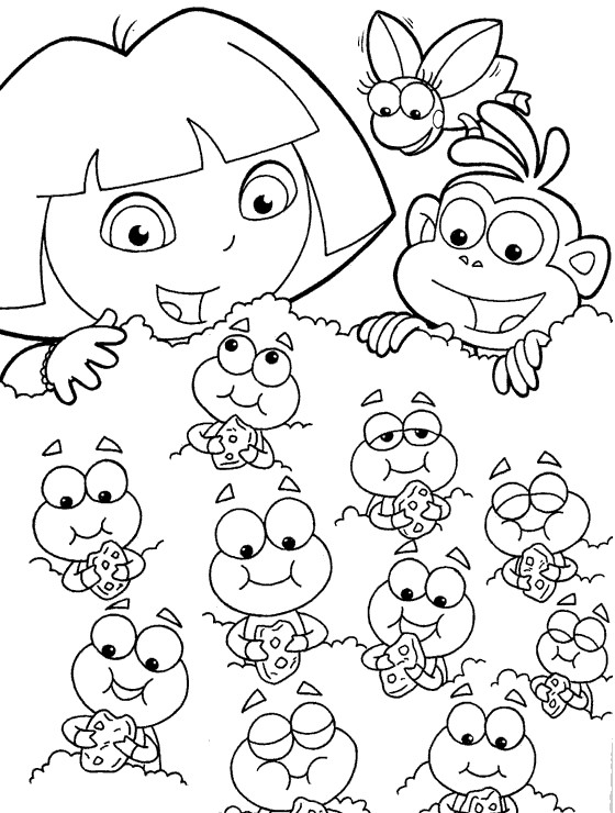 Dibujo para colorear: Dora the Explorer (Dibujos animados) #29960 - Dibujos para Colorear e Imprimir Gratis