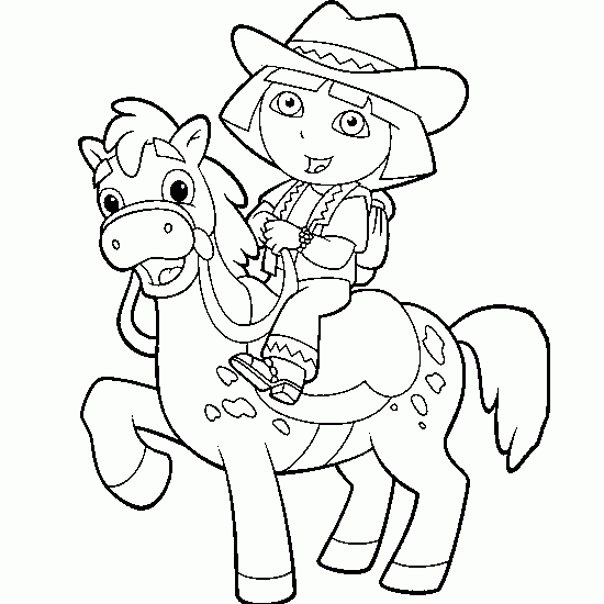 Dibujo para colorear: Dora the Explorer (Dibujos animados) #29962 - Dibujos para Colorear e Imprimir Gratis