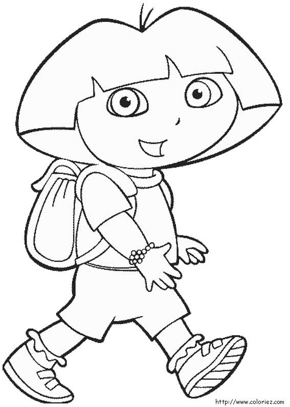 Dibujo para colorear: Dora the Explorer (Dibujos animados) #29972 - Dibujos para Colorear e Imprimir Gratis