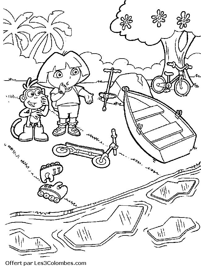 Dibujo para colorear: Dora the Explorer (Dibujos animados) #29982 - Dibujos para Colorear e Imprimir Gratis