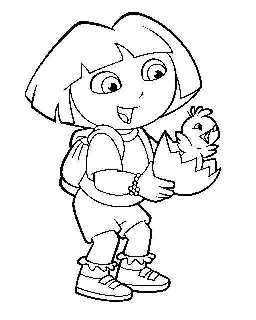 Dibujo para colorear: Dora the Explorer (Dibujos animados) #29983 - Dibujos para Colorear e Imprimir Gratis