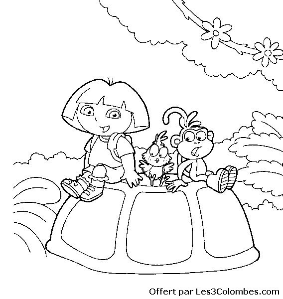 Dibujo para colorear: Dora the Explorer (Dibujos animados) #29991 - Dibujos para Colorear e Imprimir Gratis