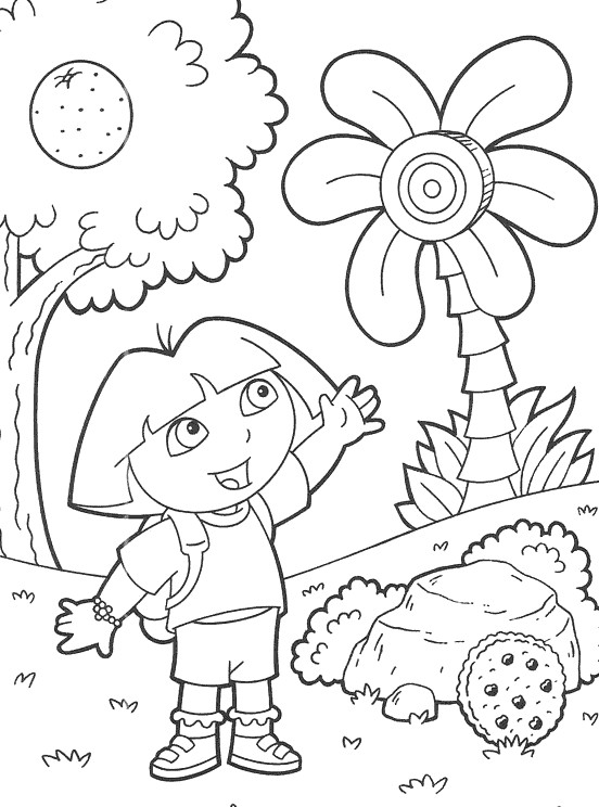 Dibujo para colorear: Dora the Explorer (Dibujos animados) #29994 - Dibujos para Colorear e Imprimir Gratis