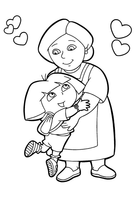 Dibujo para colorear: Dora the Explorer (Dibujos animados) #30004 - Dibujos para Colorear e Imprimir Gratis