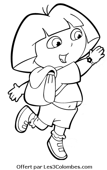 Dibujo para colorear: Dora the Explorer (Dibujos animados) #30006 - Dibujos para Colorear e Imprimir Gratis