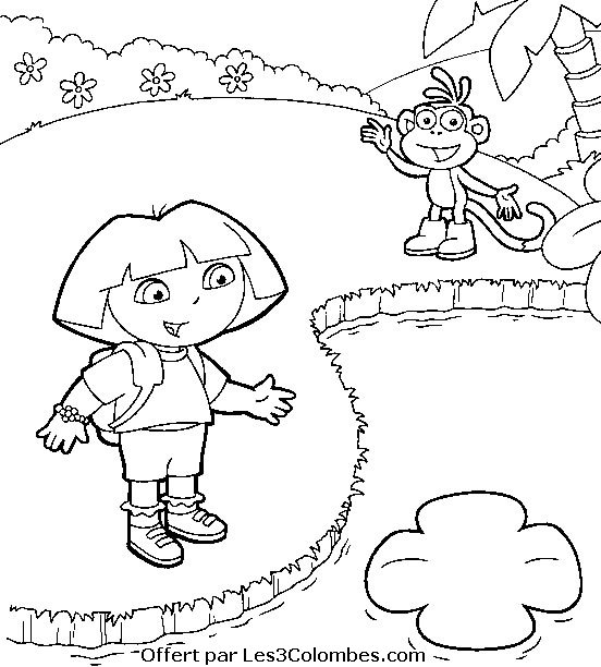 Dibujo para colorear: Dora the Explorer (Dibujos animados) #30013 - Dibujos para Colorear e Imprimir Gratis