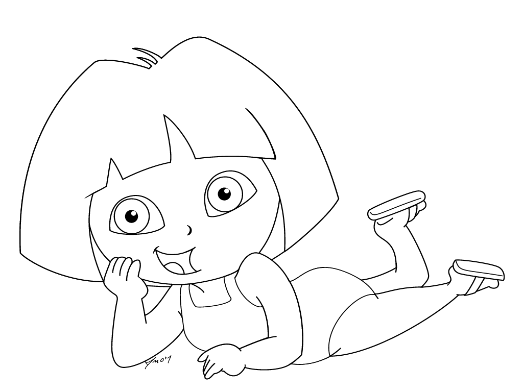 Dibujo para colorear: Dora the Explorer (Dibujos animados) #30015 - Dibujos para Colorear e Imprimir Gratis