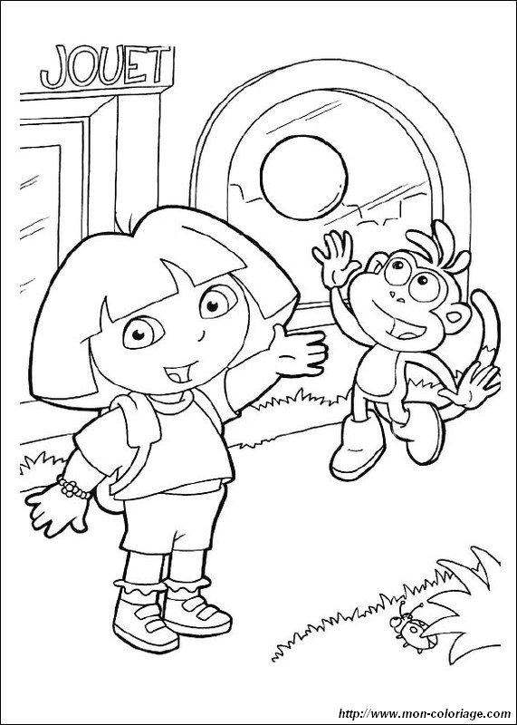 Dibujo para colorear: Dora the Explorer (Dibujos animados) #30044 - Dibujos para Colorear e Imprimir Gratis