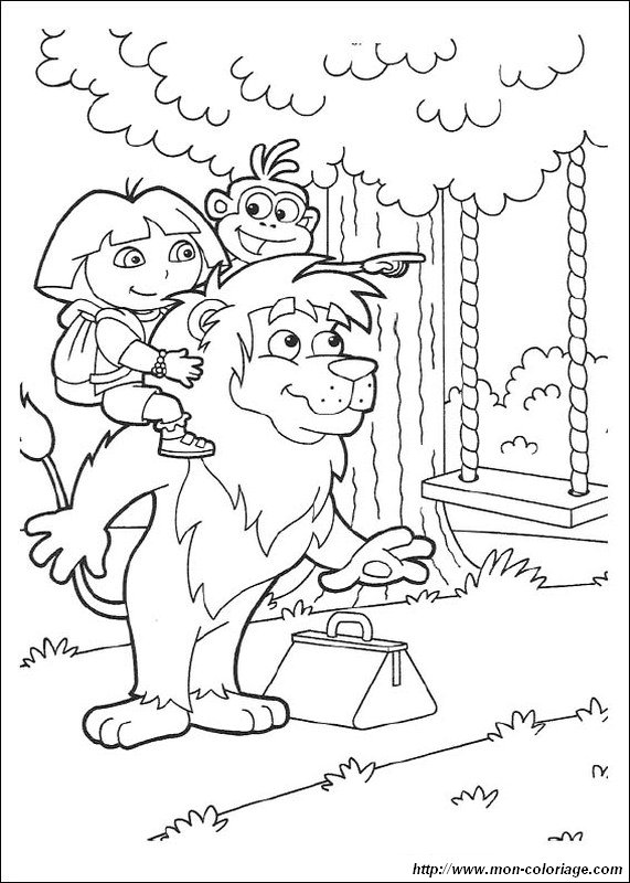 Dibujo para colorear: Dora the Explorer (Dibujos animados) #30051 - Dibujos para Colorear e Imprimir Gratis