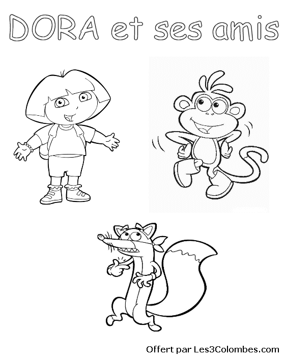 Dibujo para colorear: Dora the Explorer (Dibujos animados) #30059 - Dibujos para Colorear e Imprimir Gratis