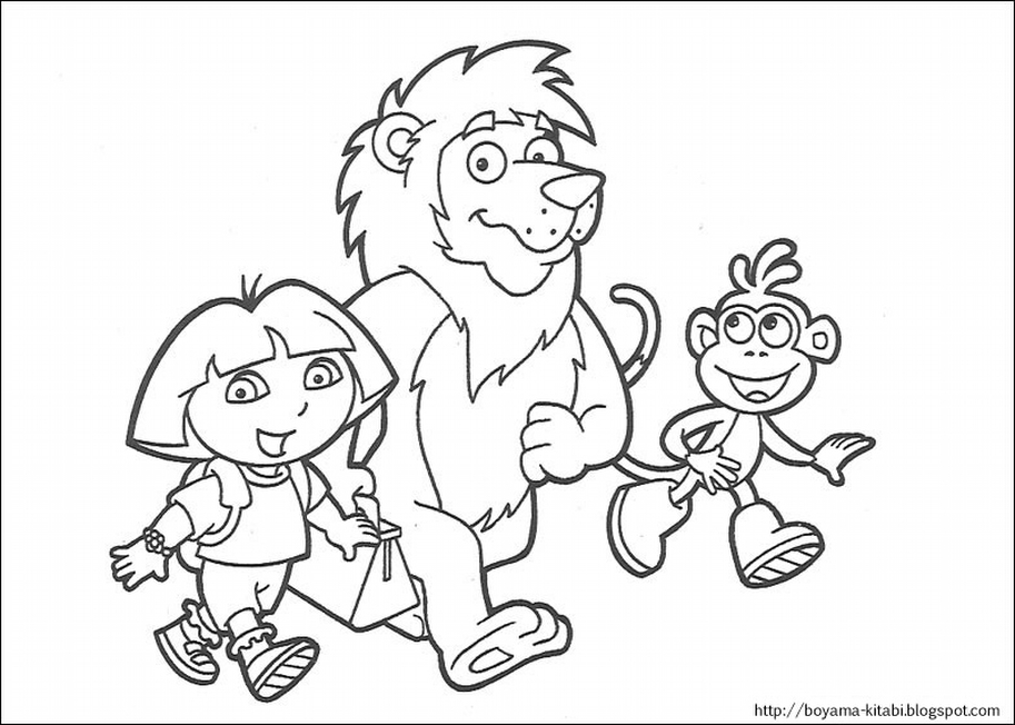 Dibujo para colorear: Dora the Explorer (Dibujos animados) #30072 - Dibujos para Colorear e Imprimir Gratis