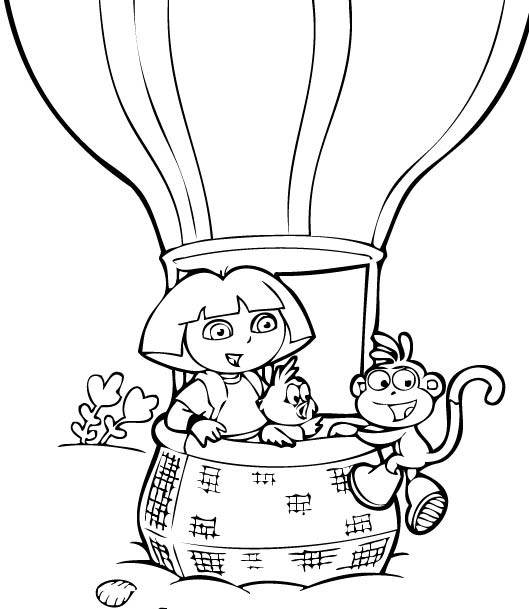 Dibujo para colorear: Dora the Explorer (Dibujos animados) #30102 - Dibujos para Colorear e Imprimir Gratis