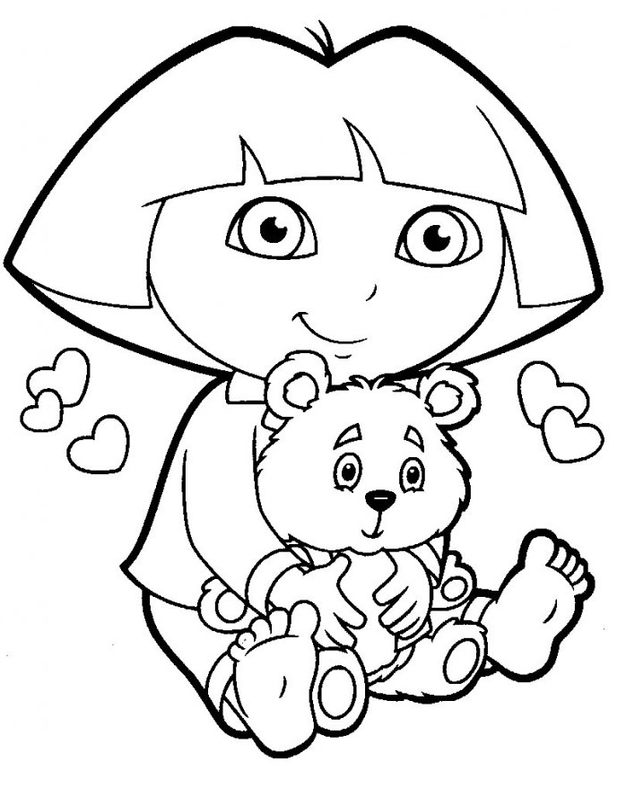 Dibujo para colorear: Dora the Explorer (Dibujos animados) #30111 - Dibujos para Colorear e Imprimir Gratis