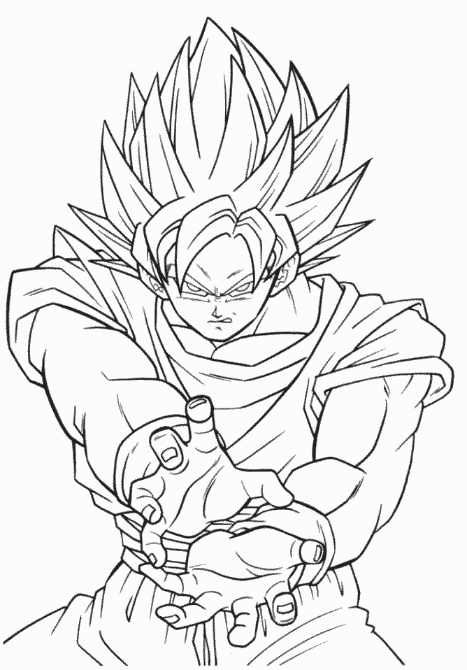 Dibujo para colorear: Dragon Ball Z (Dibujos animados) #38470 - Dibujos para Colorear e Imprimir Gratis