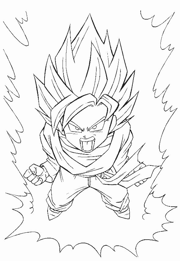 Dibujo para colorear: Dragon Ball Z (Dibujos animados) #38500 - Dibujos para Colorear e Imprimir Gratis