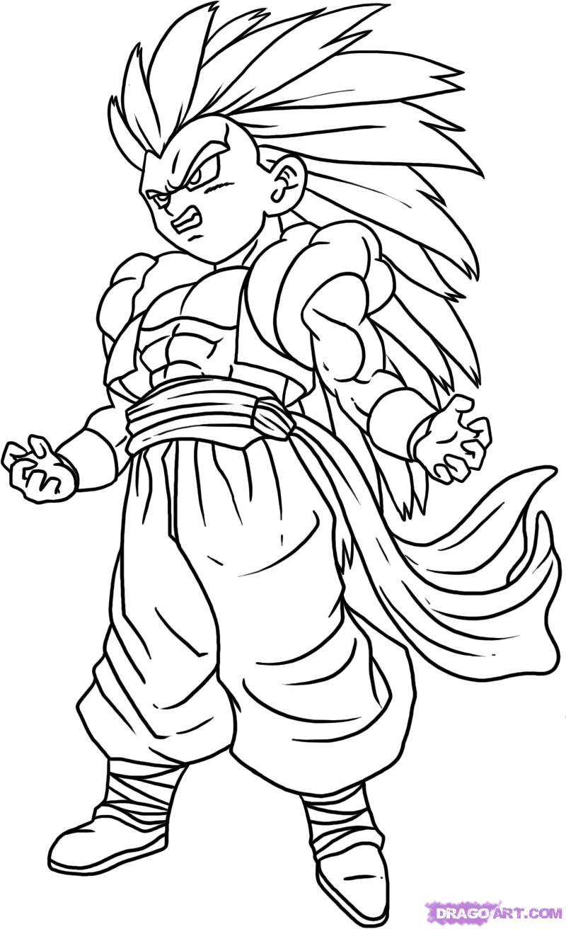 Dibujos de Dragon Ball Z para colorear en