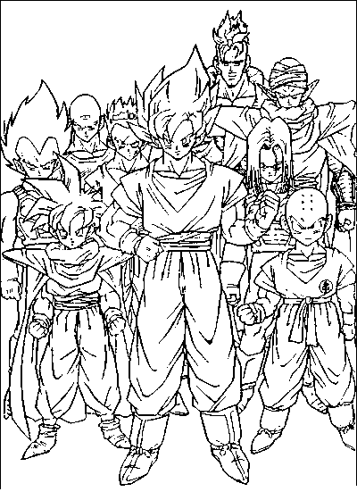 Dibujo para colorear: Dragon Ball Z (Dibujos animados) #38617 - Dibujos para Colorear e Imprimir Gratis