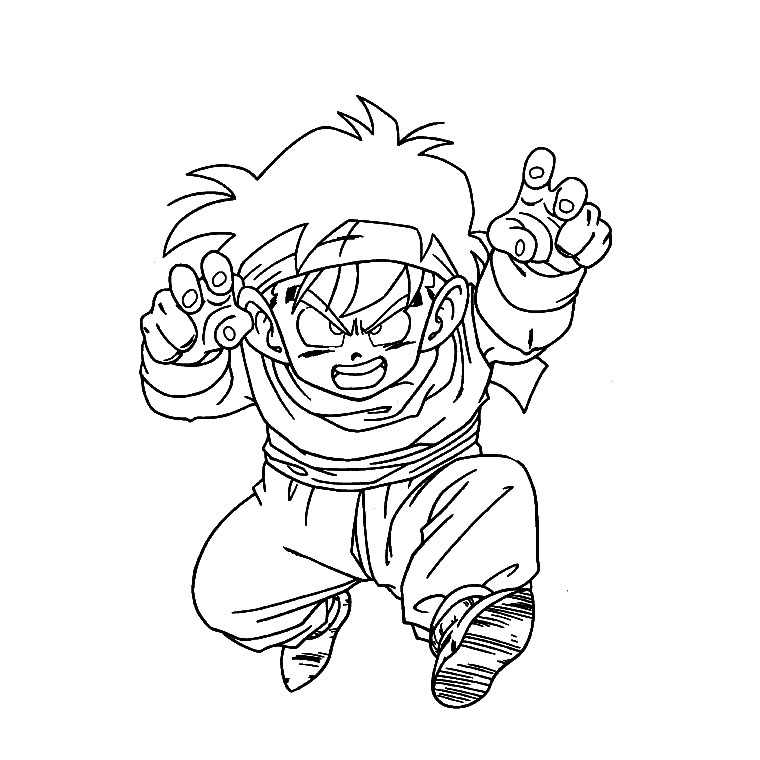 Dibujo para colorear: Dragon Ball Z (Dibujos animados) #38640 - Dibujos para Colorear e Imprimir Gratis