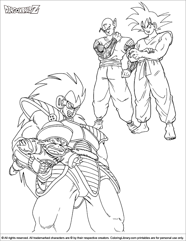 Dibujo para colorear: Dragon Ball Z (Dibujos animados) #38656 - Dibujos para Colorear e Imprimir Gratis