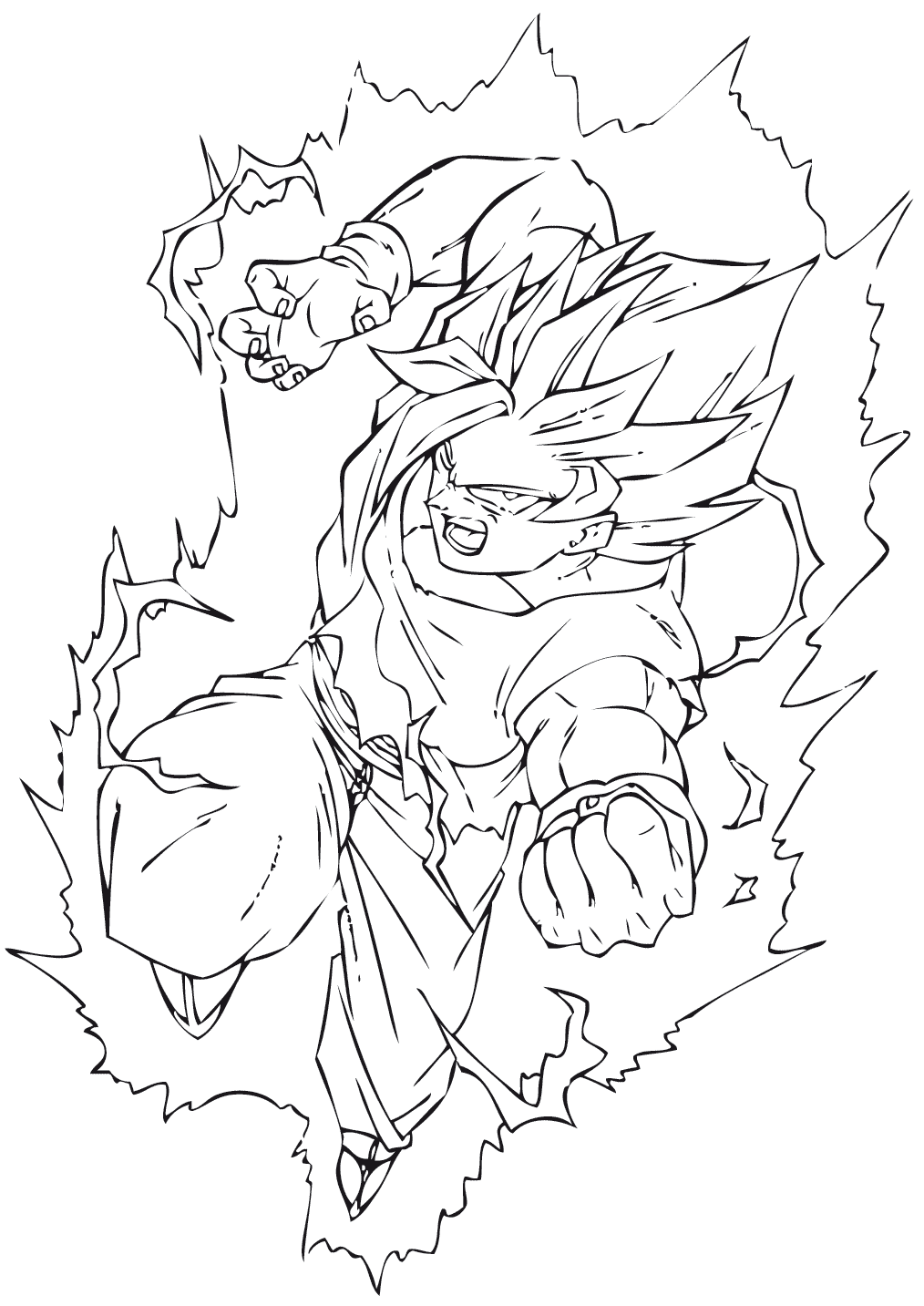 Dibujo para colorear: Dragon Ball Z (Dibujos animados) #38709 - Dibujos para Colorear e Imprimir Gratis