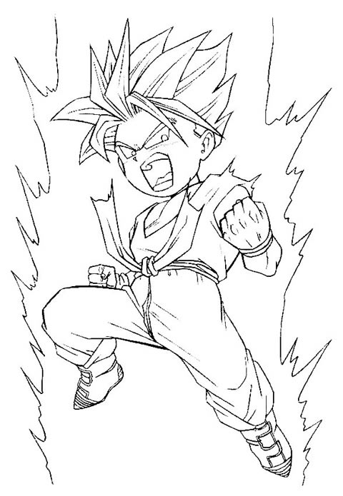 Dibujo para colorear: Dragon Ball Z (Dibujos animados) #38761 - Dibujos para Colorear e Imprimir Gratis