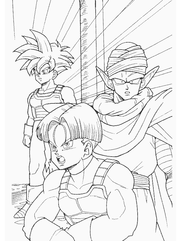 Dibujo para colorear: Dragon Ball Z (Dibujos animados) #38765 - Dibujos para Colorear e Imprimir Gratis