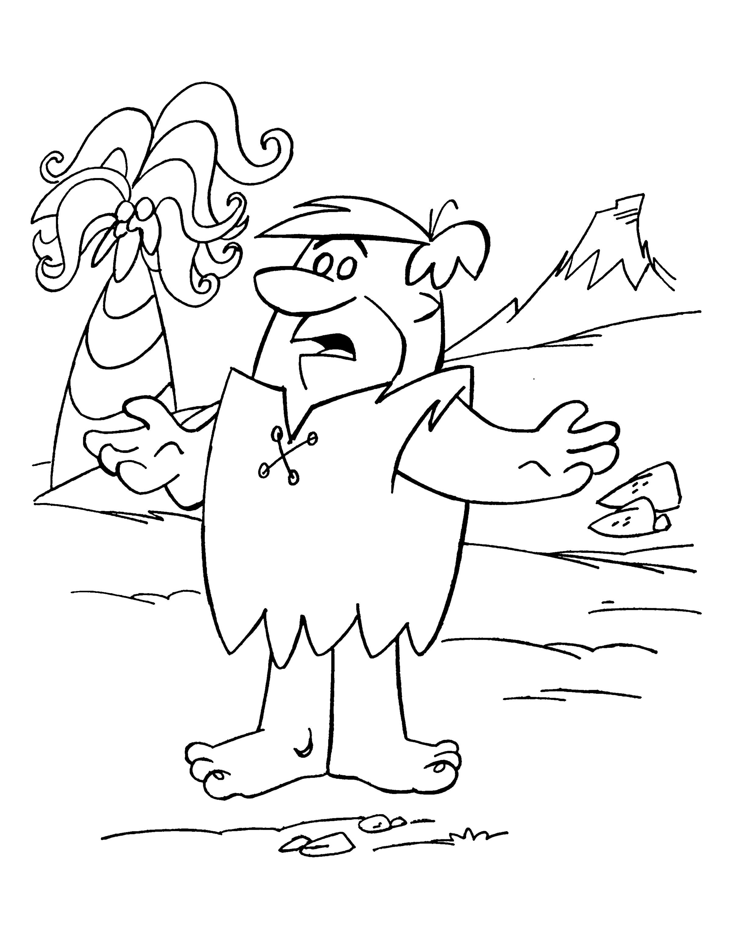 Dibujo para colorear: Flintstones (Dibujos animados) #29594 - Dibujos para Colorear e Imprimir Gratis
