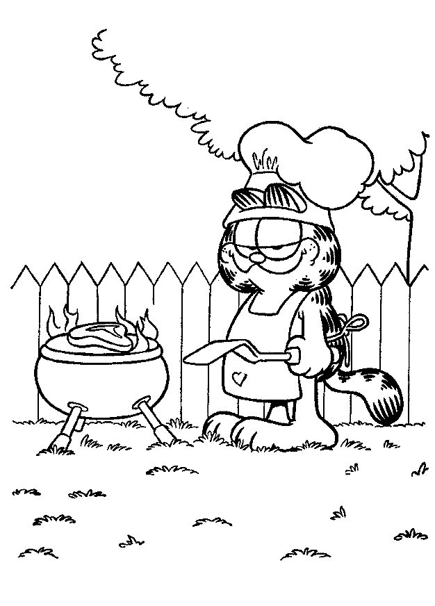 Dibujo para colorear: Garfield (Dibujos animados) #26111 - Dibujos para Colorear e Imprimir Gratis