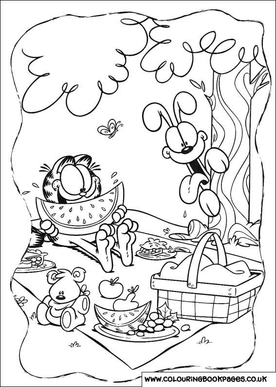 Dibujo para colorear: Garfield (Dibujos animados) #26138 - Dibujos para Colorear e Imprimir Gratis