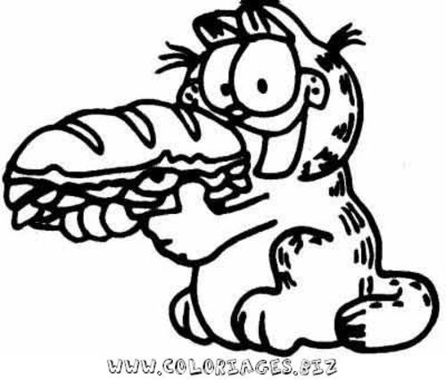 Dibujo para colorear: Garfield (Dibujos animados) #26139 - Dibujos para Colorear e Imprimir Gratis