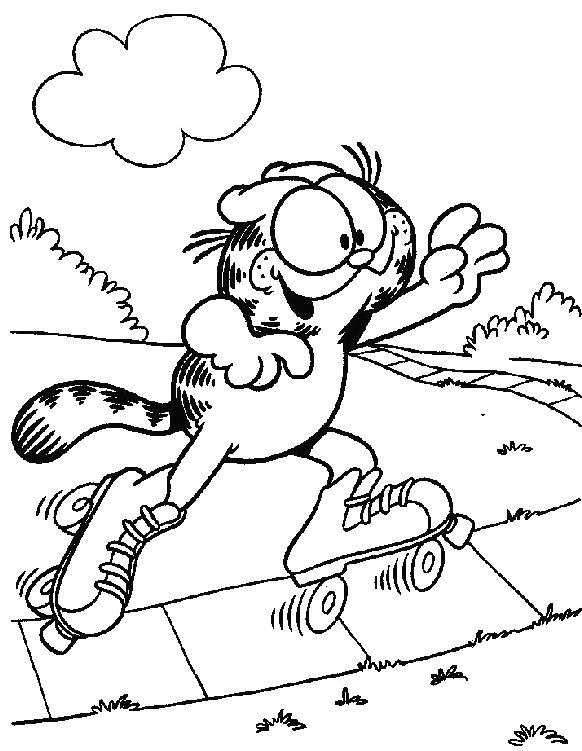 Dibujo para colorear: Garfield (Dibujos animados) #26151 - Dibujos para Colorear e Imprimir Gratis