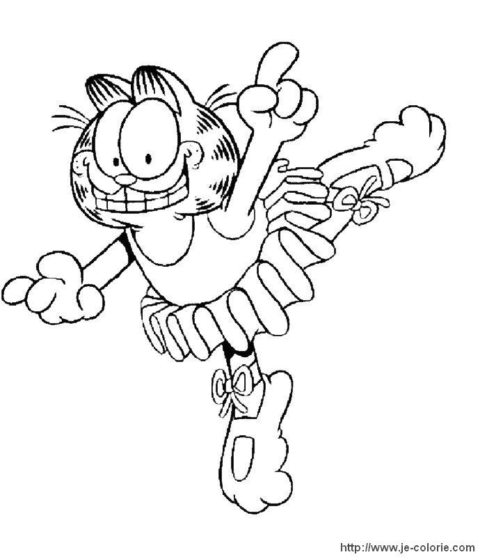 Dibujo para colorear: Garfield (Dibujos animados) #26170 - Dibujos para Colorear e Imprimir Gratis