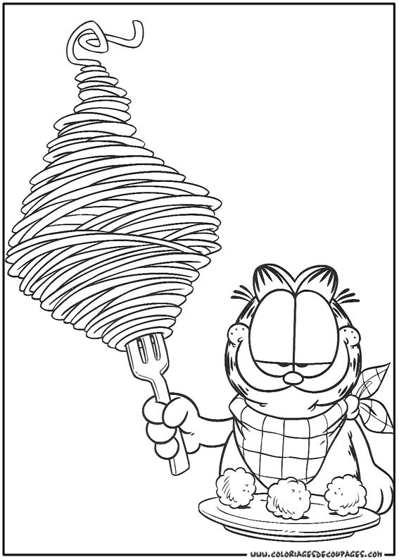 Dibujo para colorear: Garfield (Dibujos animados) #26202 - Dibujos para Colorear e Imprimir Gratis