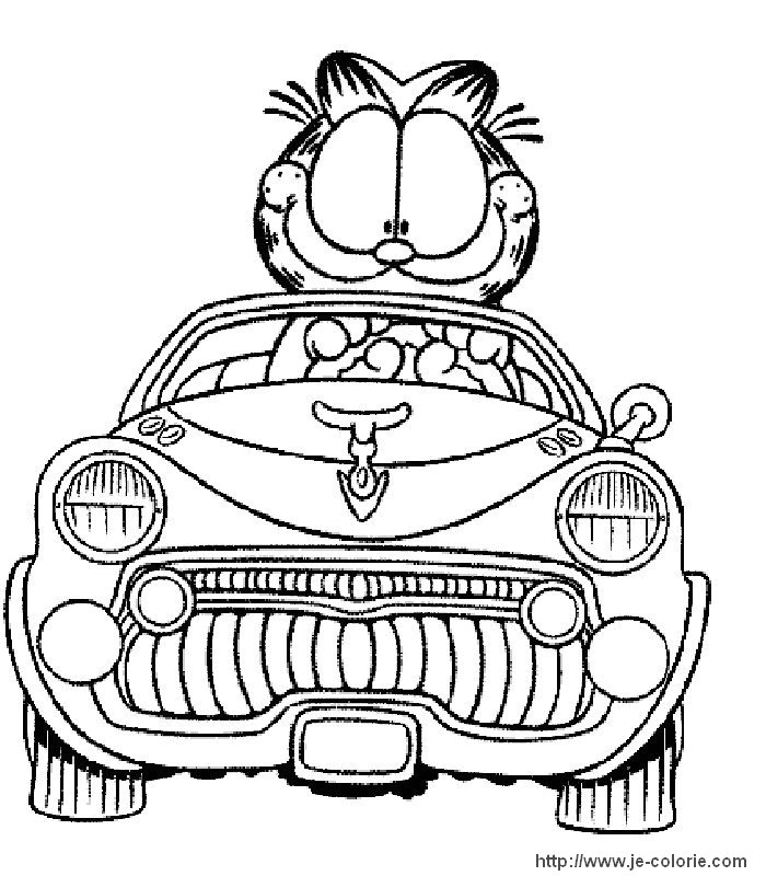 Dibujo para colorear: Garfield (Dibujos animados) #26205 - Dibujos para Colorear e Imprimir Gratis