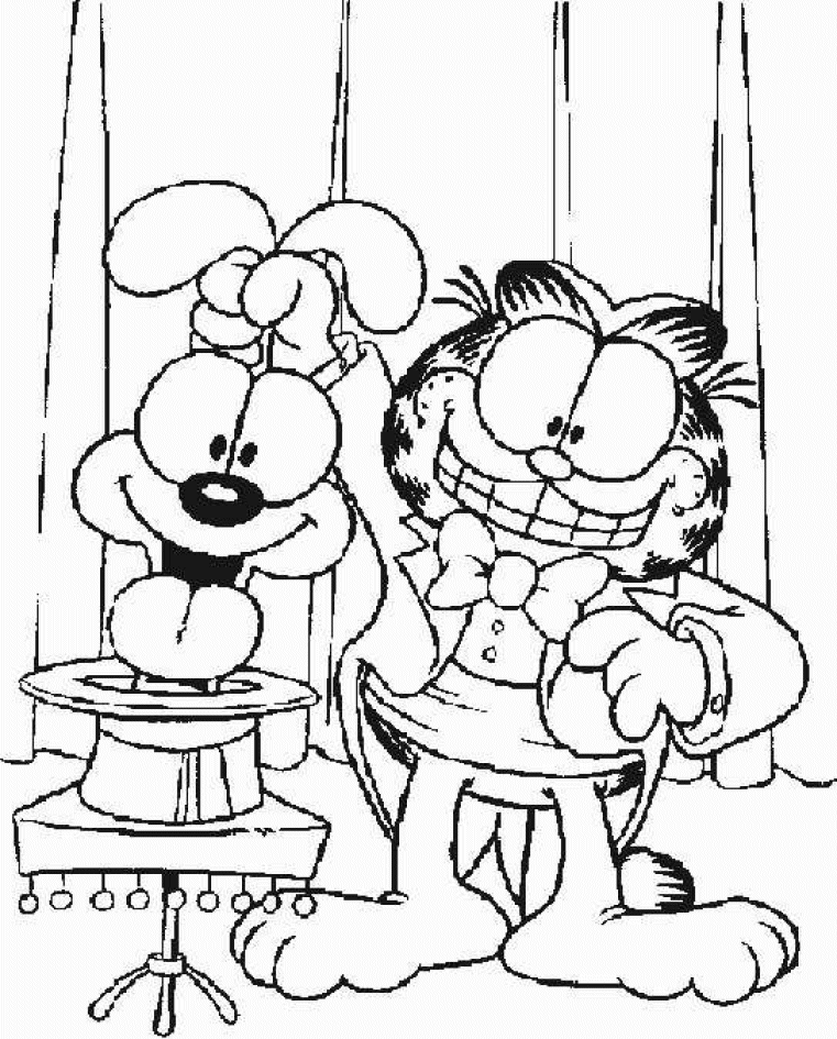 Dibujo para colorear: Garfield (Dibujos animados) #26211 - Dibujos para Colorear e Imprimir Gratis