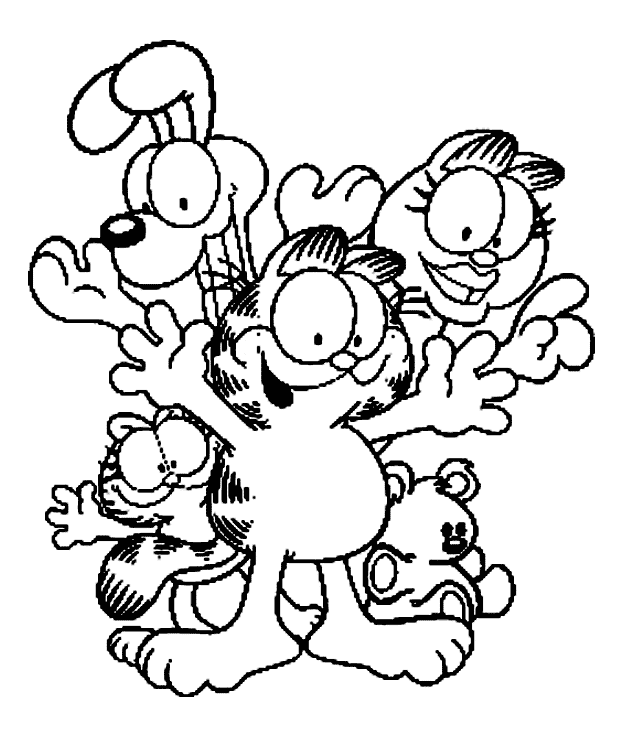 Dibujos de Garfield #26216 (Dibujos animados) para colorear – Páginas  imprimibles gratis